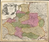 1707 Homann Map of Poland-Lithuania, the Baltic States