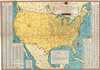 1934 RCA Radiotron Radio Map of the United States