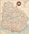 1950 Ureta Martinez Map of Uruguay