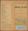 Rhode Island / Road map of Rhode Island showing all the roads and points of interest, with the cycling roads distinguished by red lines. - Alternate View 2 Thumbnail