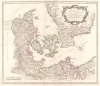 1768 Vaugondy Map of Denmark