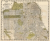 1932 Candrian Map of San Francisco and San Mateo, California