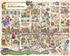1967 Bob Chan Pictorial Map of San Francisco's Chinatown