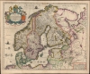 1635 Willem Blaeu / Anders Bure Map of Scandinavia