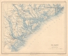 1890 Vorzet Map of the Sea Islands, South Carolina