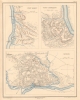 1890 Vorzet Map of Shiloh, Forts Henry and Donelson, U.S. Civil War