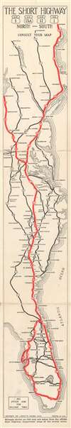 1937 Lafayette Highway Association Map of U.S. Highway 1