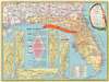 1957 Haynes Road Map of Florida