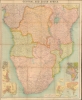 1921 Bartholomew Map of Central and Southern Africa