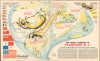 1940 Richard Edes Harrison Map of the World According to Standard Oil