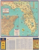 SUNOCO Auto Road Map of Florida. / Historical Pictorial Florida. - Alternate View 1 Thumbnail