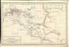 1790 Beauchamp Manuscript Map of Persia / Iran, Iraq, and Syria
