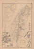 1895 Shin Aichi Map of Taiwan, First Sino-Japanese War