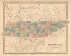 1846 Bradford Map of Tennessee