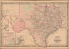 Johnson's New Map of the State of Texas. - Main View Thumbnail