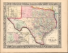 1862 Mitchell Map of Texas