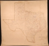 1932 Stene Wall Map of the Texas Highway System