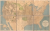 1876 General Land Office 6-sheet Wall Map of the United States