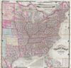 1867 Rand Pocket Map of the United States