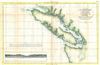 1795 Valdes Map of Vancouver, Washington, and British Columbia