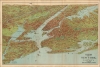 1928 Nostrand Birds Eye View Map of New York City, New York