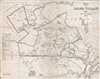 1866 W. P. Upham Map of the Village of Salem, Massachusetts, during the 1692 Witchcraft Trials