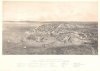 1855 Neumann and Kaiser Bird's-Eye View of Odesa, Ukraine, during the Crimean War