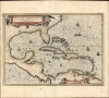 1637 Jansson Map of the Caribbean Sea and the Gulf Coast (Latin Appendix Edition)