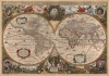 1630 / 1641 Hondius / Jansson Map of the World