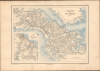 1890 Vorzet Map of Yorktown and Williamsburg, Virginia, Peninsula Campaign